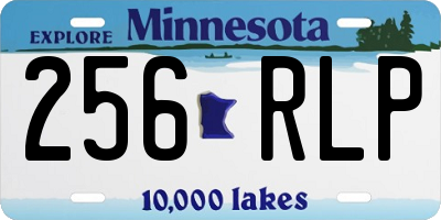 MN license plate 256RLP