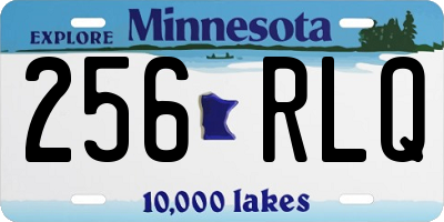 MN license plate 256RLQ