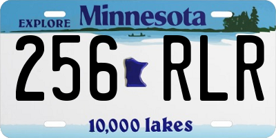 MN license plate 256RLR