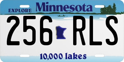 MN license plate 256RLS
