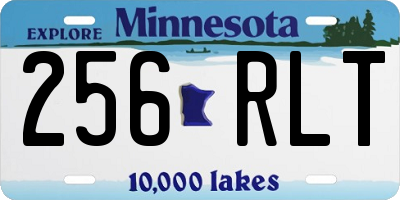 MN license plate 256RLT