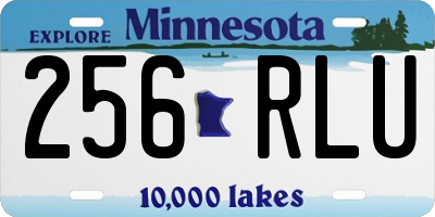 MN license plate 256RLU
