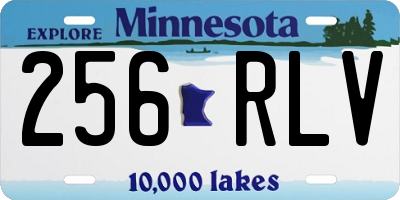 MN license plate 256RLV
