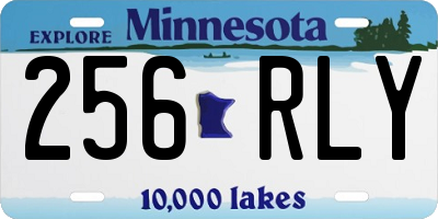 MN license plate 256RLY