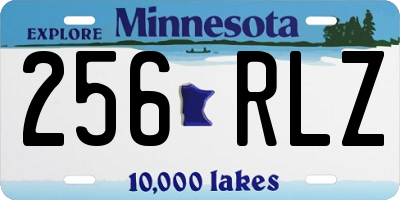 MN license plate 256RLZ