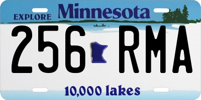 MN license plate 256RMA