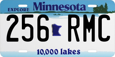 MN license plate 256RMC