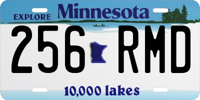 MN license plate 256RMD