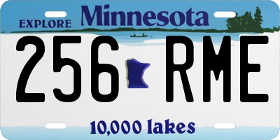 MN license plate 256RME