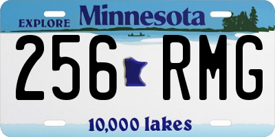 MN license plate 256RMG