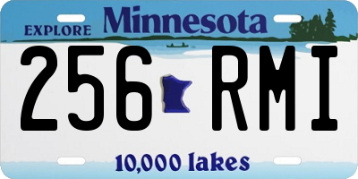 MN license plate 256RMI