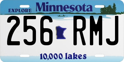 MN license plate 256RMJ