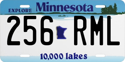 MN license plate 256RML