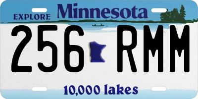 MN license plate 256RMM