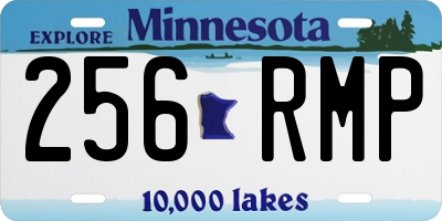 MN license plate 256RMP