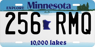 MN license plate 256RMQ