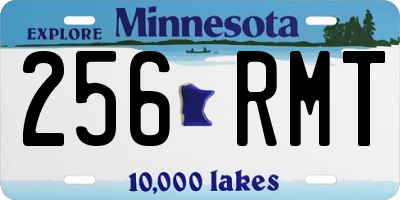 MN license plate 256RMT
