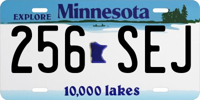 MN license plate 256SEJ