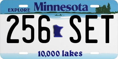 MN license plate 256SET