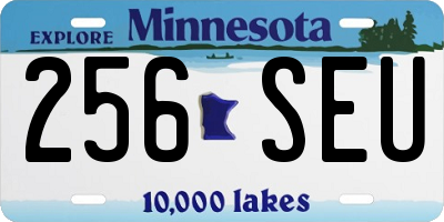 MN license plate 256SEU