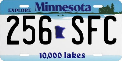 MN license plate 256SFC