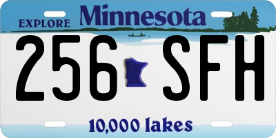 MN license plate 256SFH