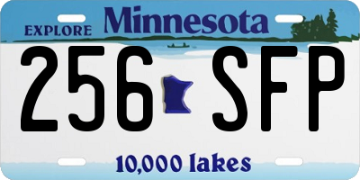 MN license plate 256SFP
