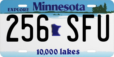 MN license plate 256SFU