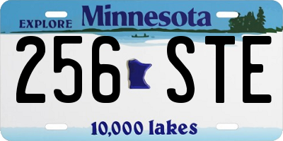 MN license plate 256STE