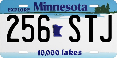 MN license plate 256STJ