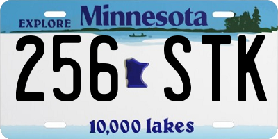 MN license plate 256STK