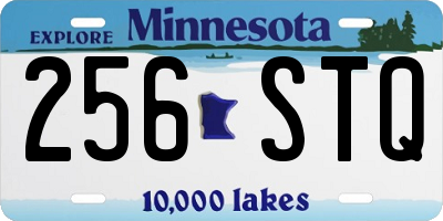 MN license plate 256STQ
