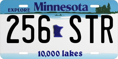 MN license plate 256STR