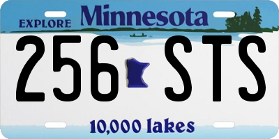 MN license plate 256STS