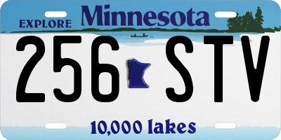 MN license plate 256STV