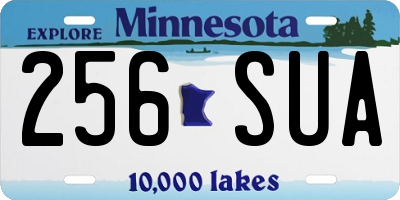 MN license plate 256SUA
