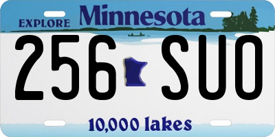 MN license plate 256SUO