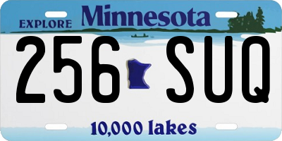 MN license plate 256SUQ