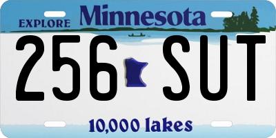 MN license plate 256SUT