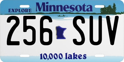 MN license plate 256SUV