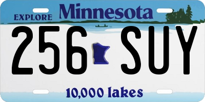 MN license plate 256SUY