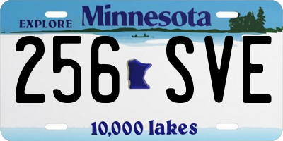 MN license plate 256SVE