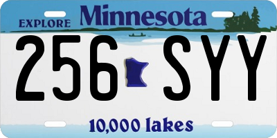 MN license plate 256SYY