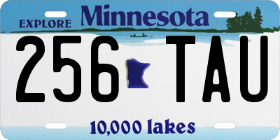 MN license plate 256TAU