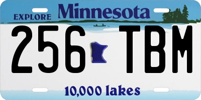 MN license plate 256TBM