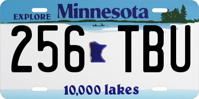 MN license plate 256TBU