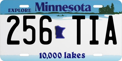 MN license plate 256TIA