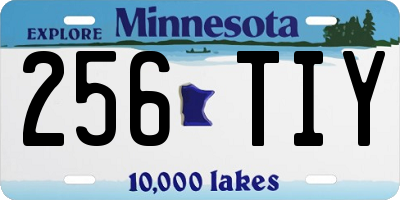 MN license plate 256TIY