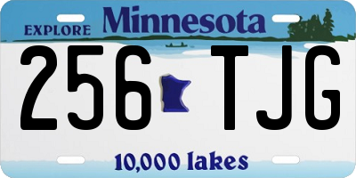 MN license plate 256TJG