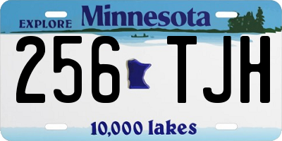 MN license plate 256TJH
